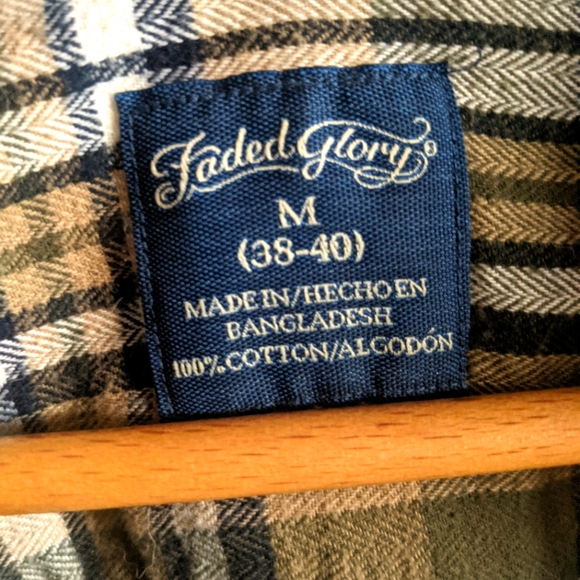 Faded Glory - hand cropped flannel - Picture 6 of 7